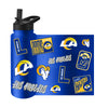Los Angleles Rams Quencher Bottle 34oz Stainless Steel Dreamweave - Logo Brands