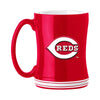 Cincinnati Reds Coffee Mug 14oz Sculpted Relief Team Color - Logo Brands