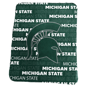 Michigan State Spartans Blanket 50x60 Fleece Classic - Logo Brands