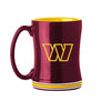 Washington Commanders Coffee Mug 14oz Sculpted Relief Team Color - Logo Brands