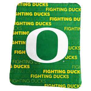 Oregon Ducks Blanket 50x60 Fleece Classic - Logo Brands