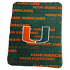Miami Hurricanes Blanket 50x60 Fleece Classic - Logo Brands