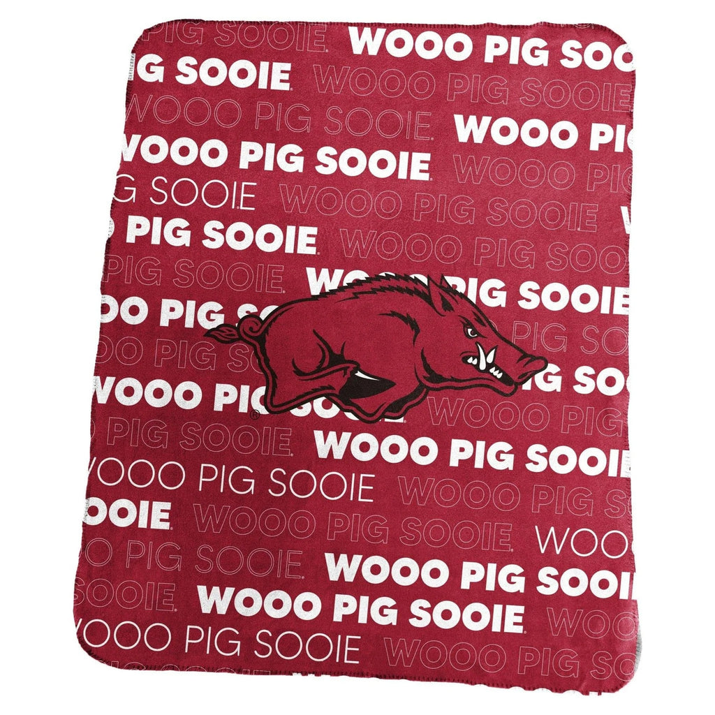 Arkansas Razorbacks Blanket 50x60 Fleece Classic - Logo Brands