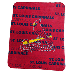 St. Louis Cardinals Blanket 50x60 Fleece Classic - Logo Brands