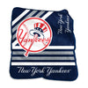 New York Yankees Blanket 50x60 Raschel Throw - Logo Brands