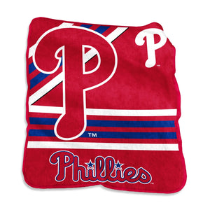 Philadelphia Phillies Blanket 50x60 Raschel Throw - Logo Brands