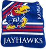 Kansas Jayhawks Blanket 50x60 Raschel Throw - Logo Brands