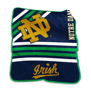 Notre Dame Fighting Irish Blanket 50x60 Raschel Throw - Logo Brands