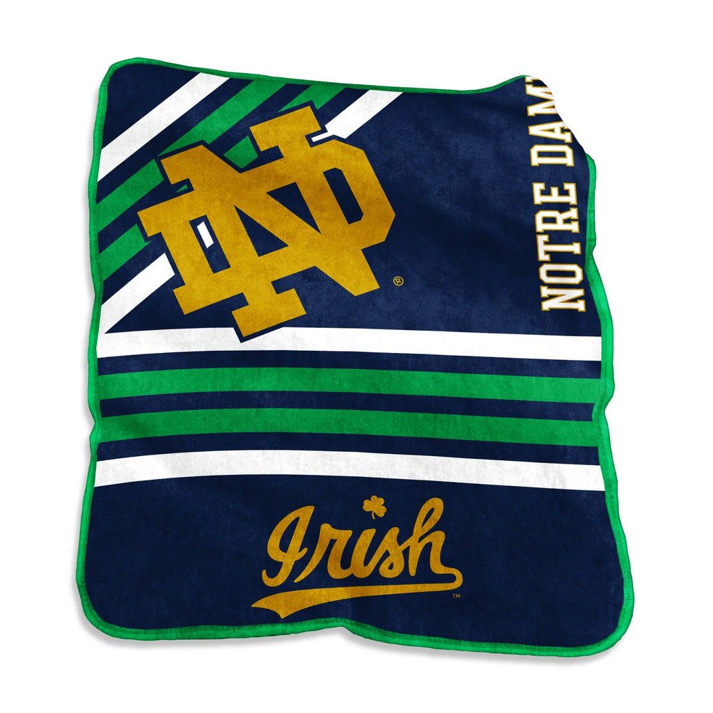 Notre Dame Fighting Irish Blanket 50x60 Raschel Throw - Logo Brands
