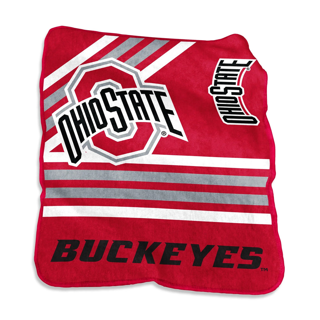 Ohio State Buckeyes Blanket 50x60 Raschel Throw - Logo Brands