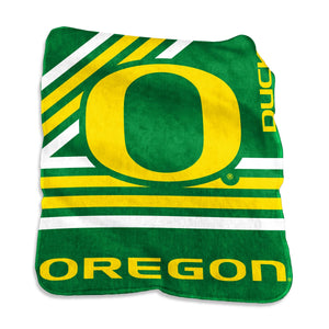 Oregon Ducks Blanket 50x60 Raschel Throw - Logo Brands