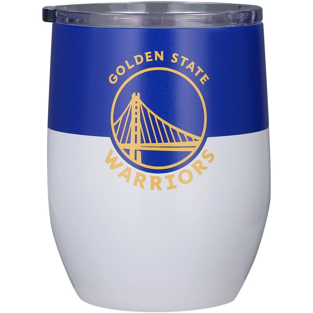 Golden State Warriors Travel Tumbler 16oz Stainless Steel Curved - Logo Brands