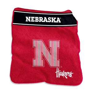 Nebraska Cornhuskers Blanket 60x80 Raschel Throw - Logo Brands