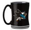 San Jose Sharks Coffee Mug 14oz Sculpted Relief Team Color - Logo Brands