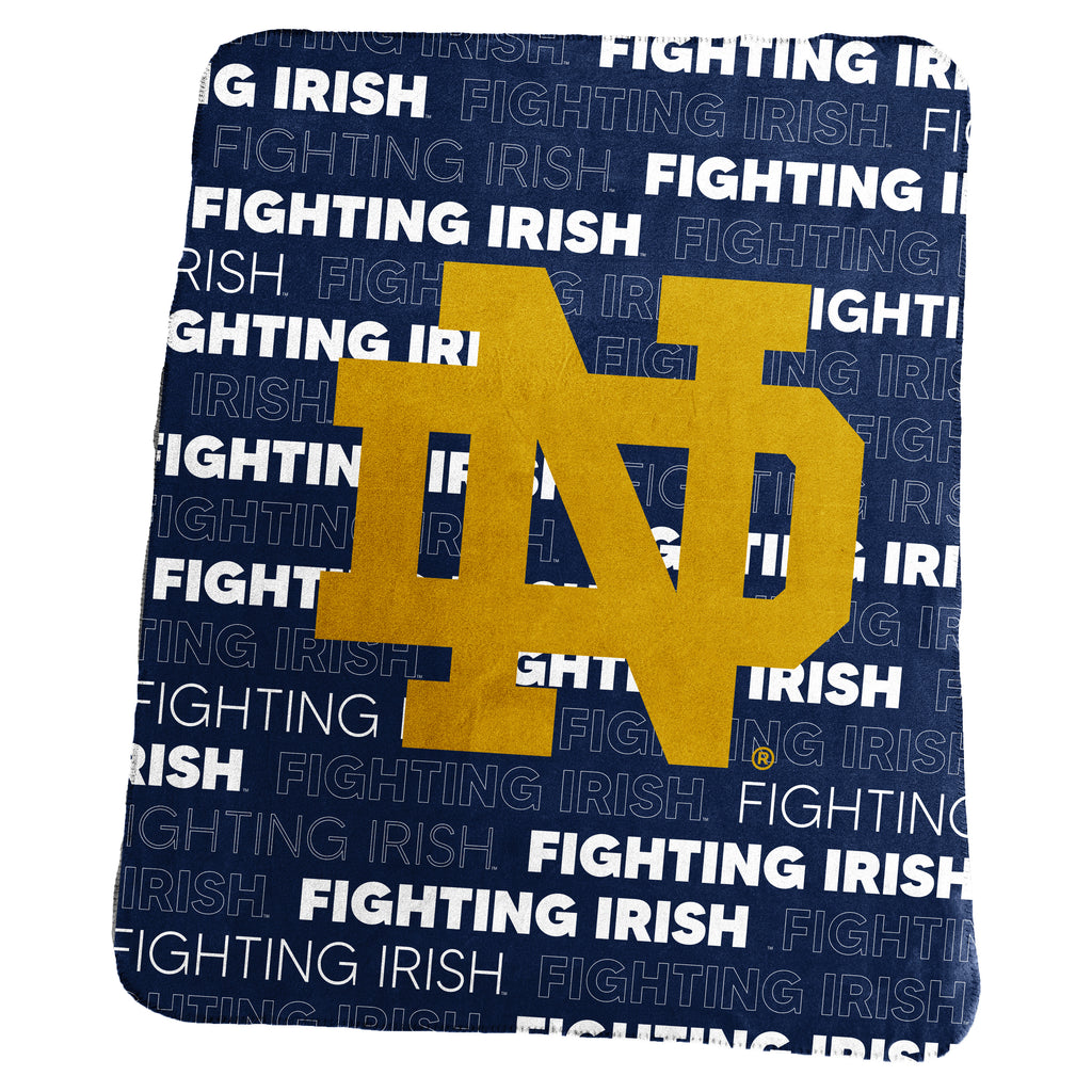 Notre Dame Fighting Irish Blanket 50x60 Fleece Classic - Logo Brands