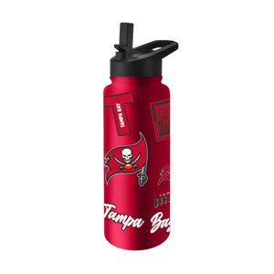 Tampa Bay Buccaneers Quencher Bottle 34oz Stainless Steel Dreamweave - Logo Brands