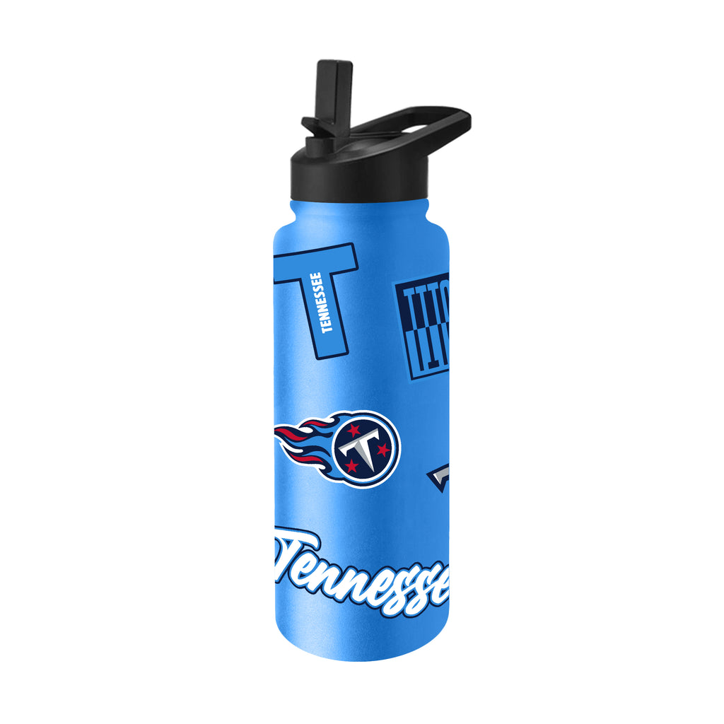 Tennessee Titans Quencher Bottle 34oz Stainless Steel Dreamweave - Logo Brands
