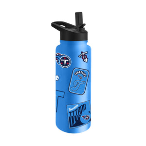Tennessee Titans Quencher Bottle 34oz Stainless Steel Dreamweave - Logo Brands