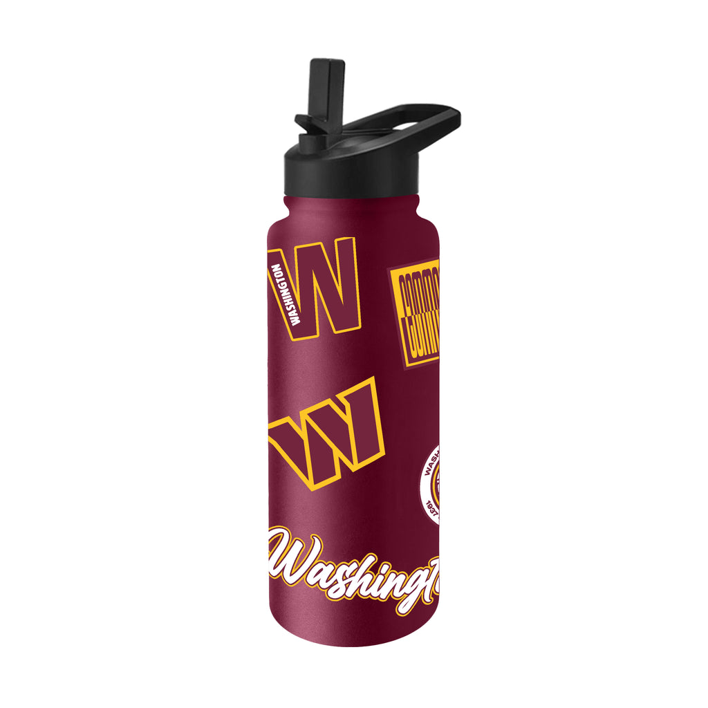 Washington Commanders Quencher Bottle 34oz Stainless Steel Dreamweave - Logo Brands