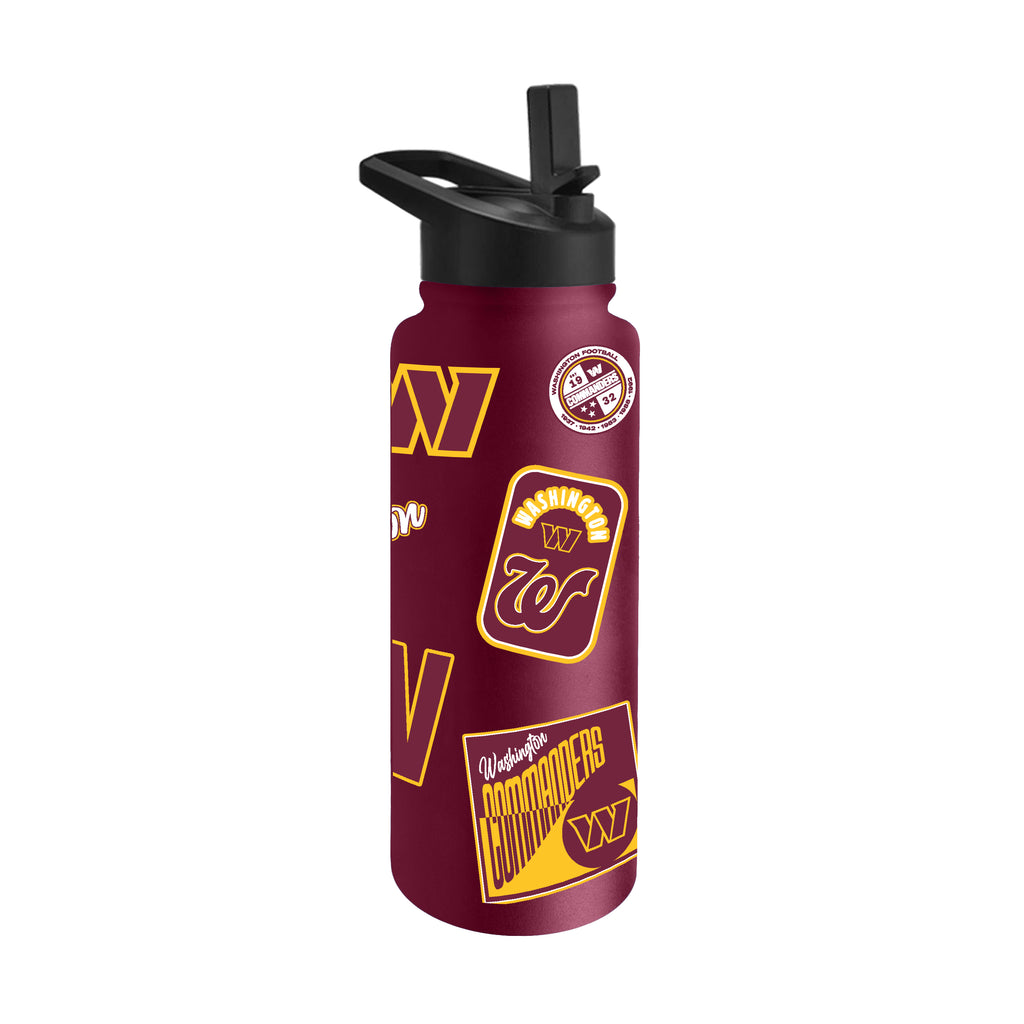 Washington Commanders Quencher Bottle 34oz Stainless Steel Dreamweave - Logo Brands