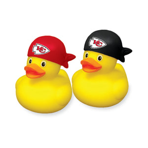 Kansas City Chiefs Rubber Duck 2 Pack Set - Aminco