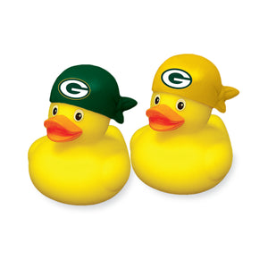 Green Bay Packers Rubber Duck 2 Pack Set - Aminco
