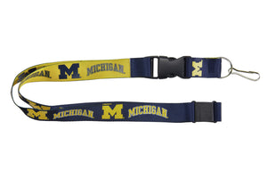 Michigan Wolverines Lanyard Reversible - Aminco