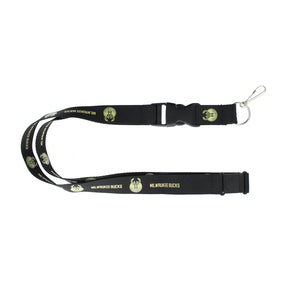 Milwaukee Bucks Lanyard Black - Aminco