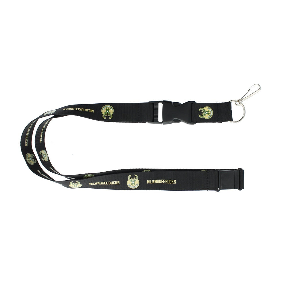 Milwaukee Bucks Lanyard Black - Aminco