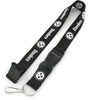 Pittsburgh Steelers Lanyard Black and White - Aminco