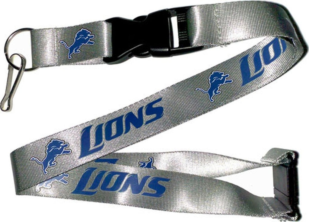 Detroit Lions Lanyard Gray - Aminco