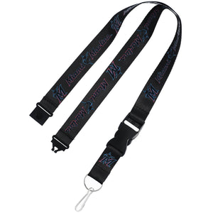Miami Marlins Lanyard Black - Aminco