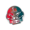 Philadelphia Eagles Pin Collector Score Design Super Bowl 59 Champ - Aminco