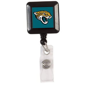 Jacksonville Jaguars Badge Holder Retractable Square - WinCraft