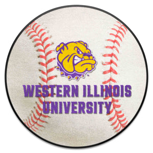 Fanmats - Western Illinois University Baseball Mat 27'' diameter