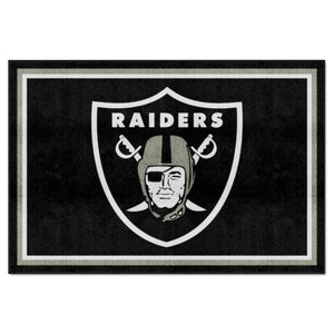 Fanmats - NFL - Oakland Raiders 5x8 Rug 59.5''x88''
