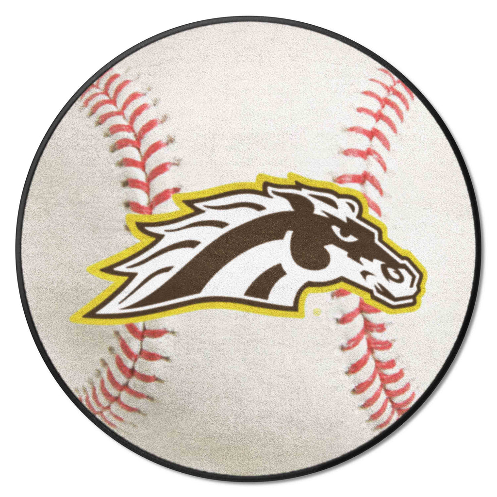Fanmats - Western Michigan University Baseball Mat 27'' diameter