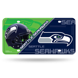 Seattle Seahawks License Plate Metal - Rico Industries
