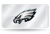 Philadelphia Eagles License Plate Laser Cut Silver - Rico Industries