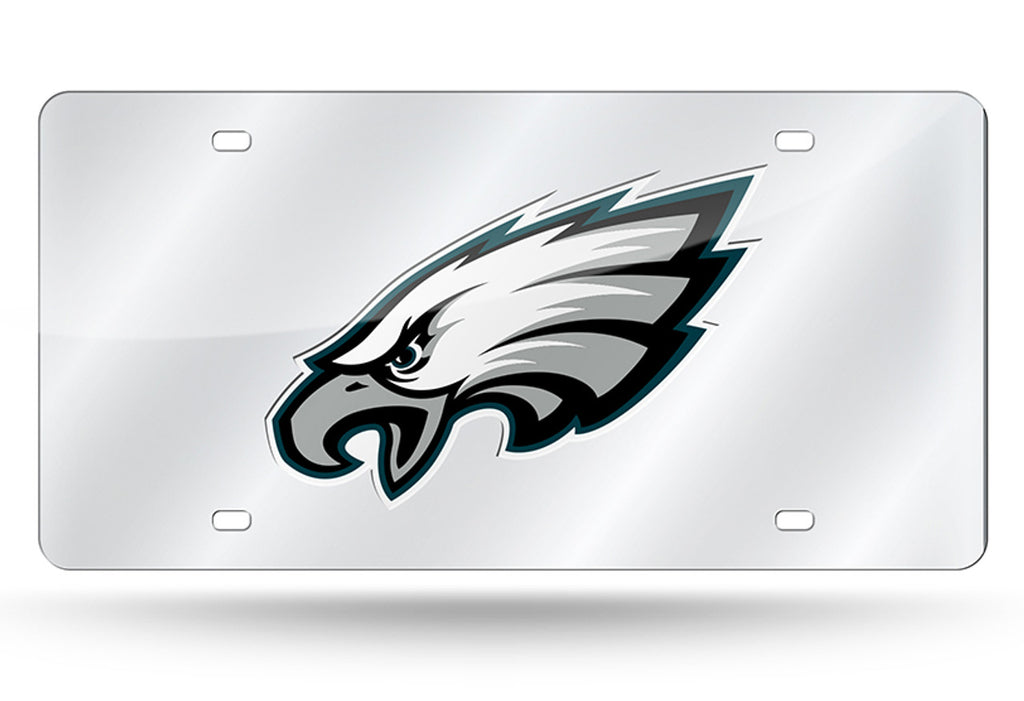 Philadelphia Eagles License Plate Laser Cut Silver - Rico Industries