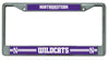 Northwestern Wildcats License Plate Frame Chrome - Rico Industries