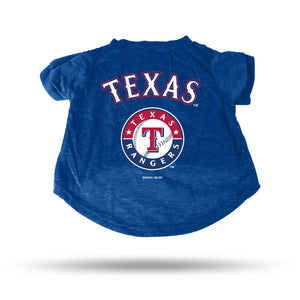 Texas Rangers Pet Tee Shirt Size S - Rico Industries