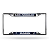 Los Angeles Rams License Plate Frame Chrome EZ View New - Rico Industries