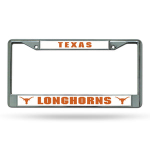 Texas Longhorns License Plate Frame Chrome - Rico Industries