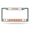 Texas Longhorns License Plate Frame Chrome - Rico Industries