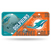 Miami Dolphins License Plate Metal - Rico Industries