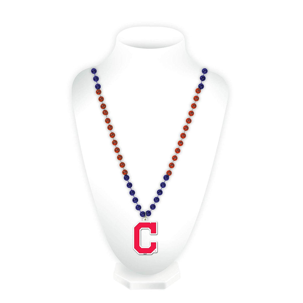 Cleveland Indians Beads with Medallion Mardi Gras Style C Logo - Special Order - Rico Industries