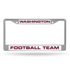 Washington Football Team License Plate Frame Chrome - Rico Industries