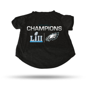 Philadelphia Eagles Pet T-Shirt Size Small Super Bowl 52 Champs - Rico Industries