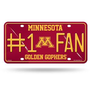 Minnesota Golden Gophers License Plate #1 Fan Alternate Design - Rico Industries